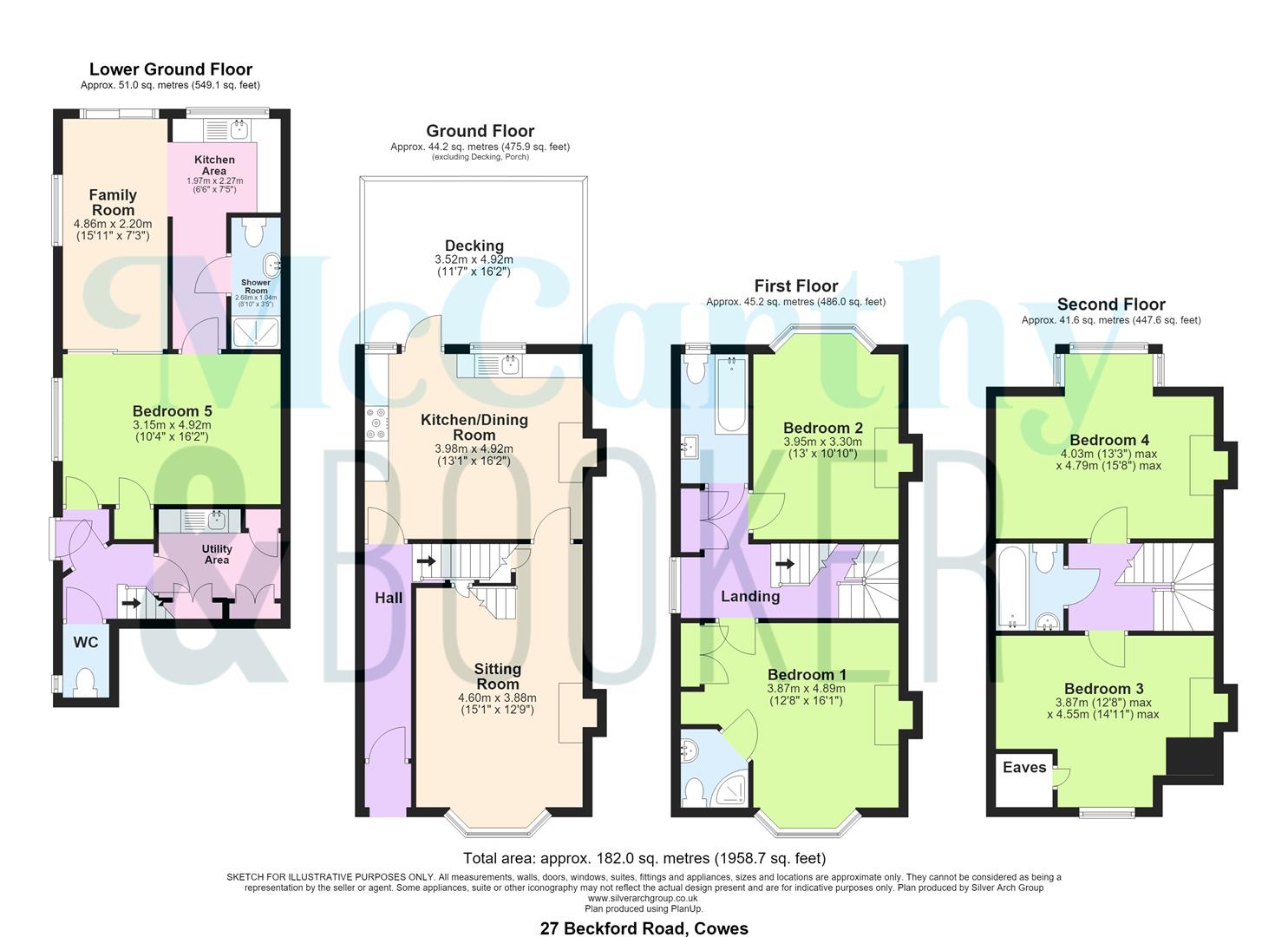 PERIOD PROPERTY WITH SELF CONTAINED ANNEXE/FLOOR - Beckford Road, Cowes floorplan